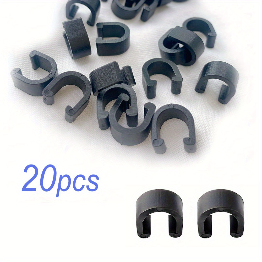 20pcs/lot Bicycle Cable Clamps Mtb Bike Road C-clips Housing Hose Guide For 5mm Brake 4mm Shifter