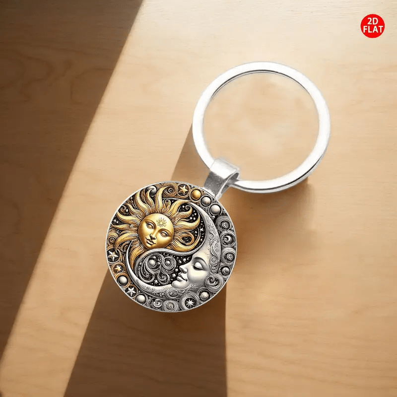 Moons In Anniversary Keychain 7th Anniversary 2555 Moons Gifts For Him Her Copper Personalised Gift  Husband Wife Keychain Keyring Handmade Traditional