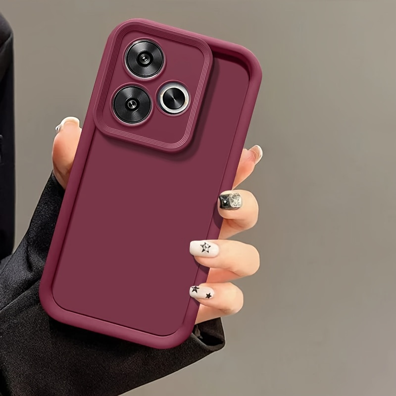 TEMU para teléfono: mate completa para Xiaomi Redmi 13 4G, diseñada para prevenir caídas
