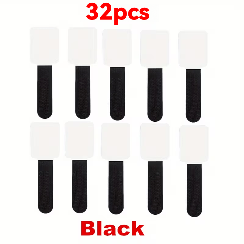 Temu – TEMU 32pcs Cable , Suitable For Power Cords, Data Cables, And Computer Wiring Harnesses – Adjustable, Durable Desktop Cable Organizer With Cable Ties