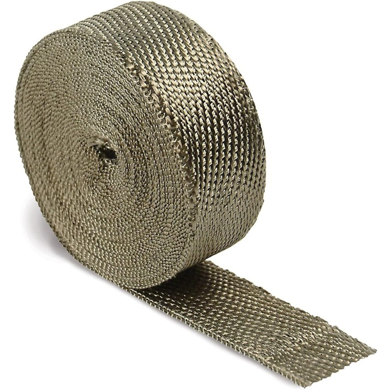 Image of Design Titanium Exhaust With Technology - 2" ' - Exhaust Pipe , Flexible Exhaust Wrap Tape, Withstands 1800°f And 2500°f Heat