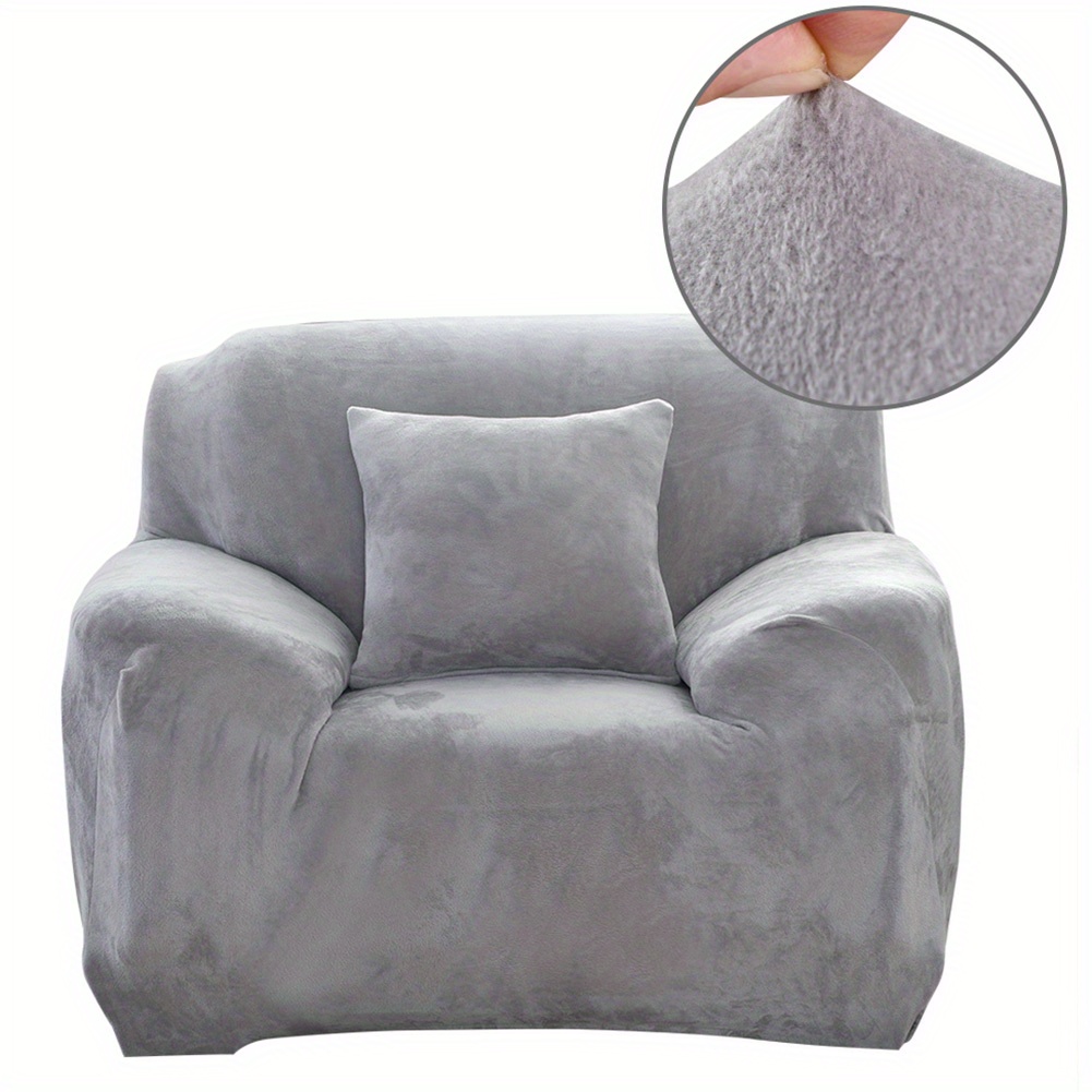Single Seat Solid And Thick Elastic Sofa Protector - Enhance Of Your Furniture With Our Thick, Soft, Stretchy Sofa Cover
