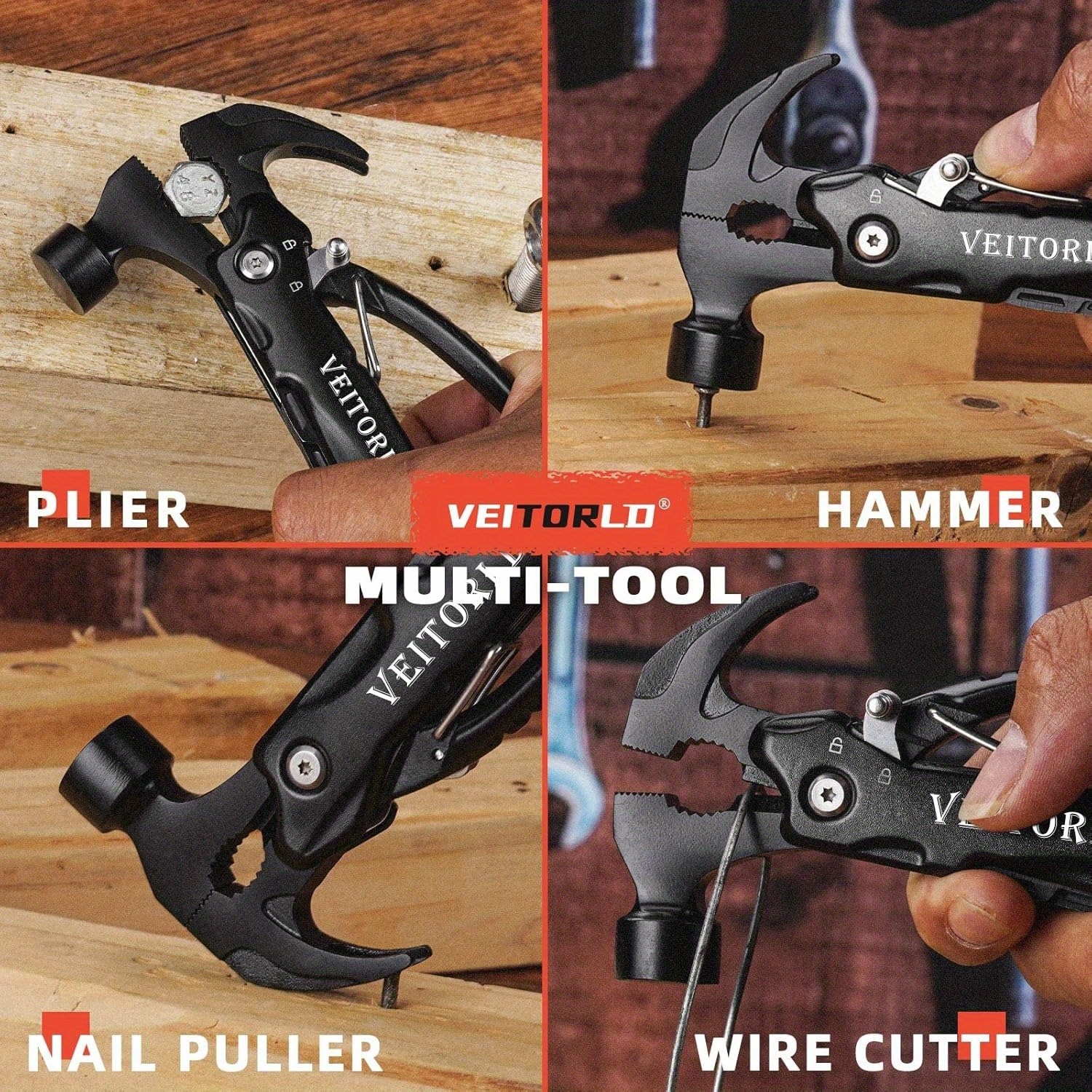 fathers day gifts gifts for men dad husband unique anniversary birthday gifts ideas for men him boyfriend grandpa all in one tools mini hammer multitool cool camping hunting gadgets details 4