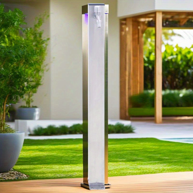 

Stainless Steel 16" Garden Water - Fit, Contemporary Style For Outdoor Decor & Irrigation