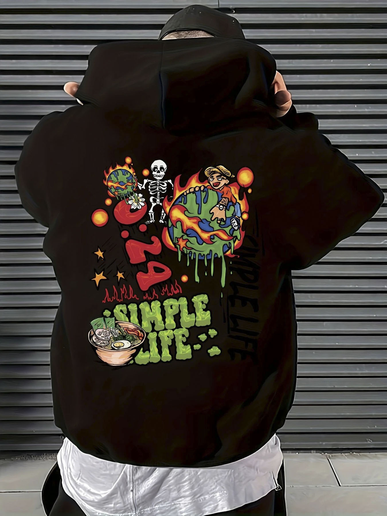 smile hoodie sold on Temu United States