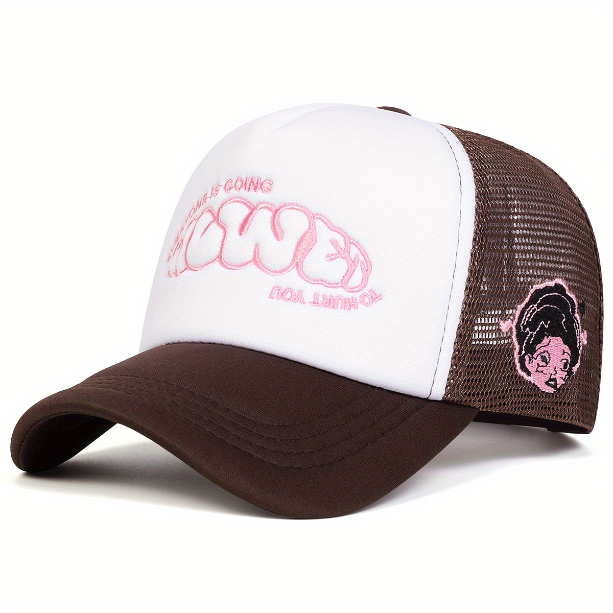 Women's Embellished Five-Panel Cap with Lettering