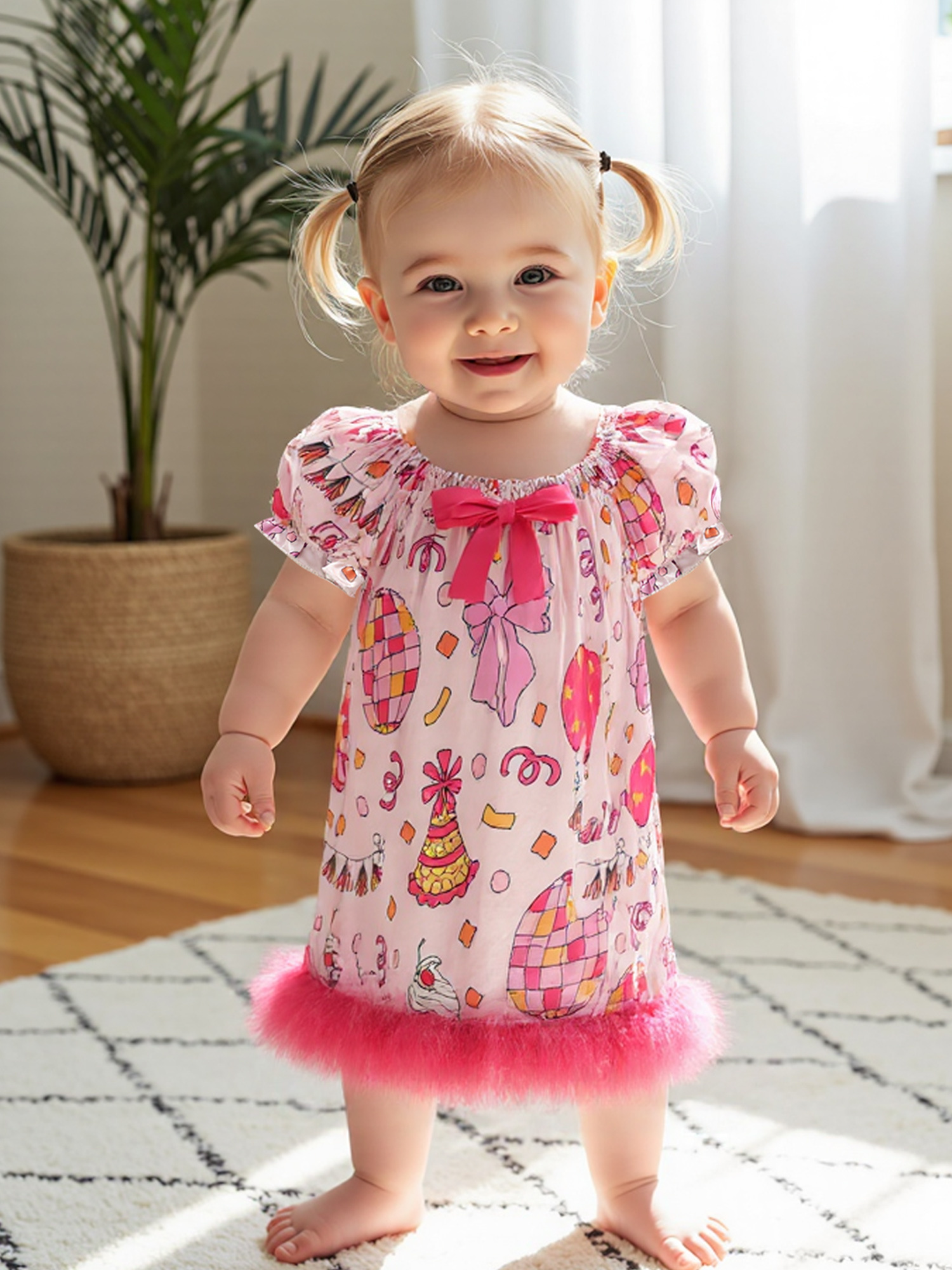 ice cream birthday dress Birthday Smocked Bishop Dress- Ice Cream, Cake, Cupcake Fabric – Smocked A  Lot, LLC