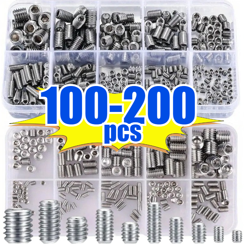 25PCS M6-1.0 X 20mm Button Head Socket Cap Screws - 304 Stainless Steel Allen Bolts