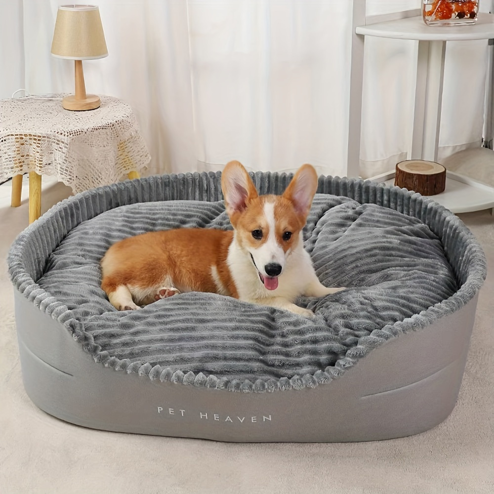 Durable& Thickened Comfort Dog Bed- All-Season for Large to Breeds, Easy Clean with Letter Print Design, Washable - Image 8