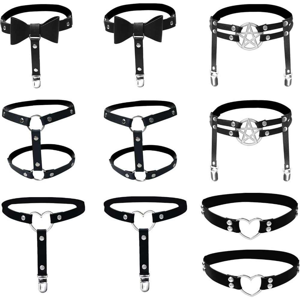 skull garter belt Gothic Garters main image 0