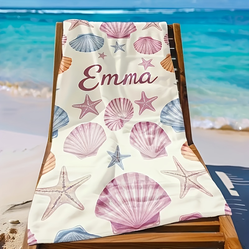 TEMU 1pc Custom Beach Towel With 
