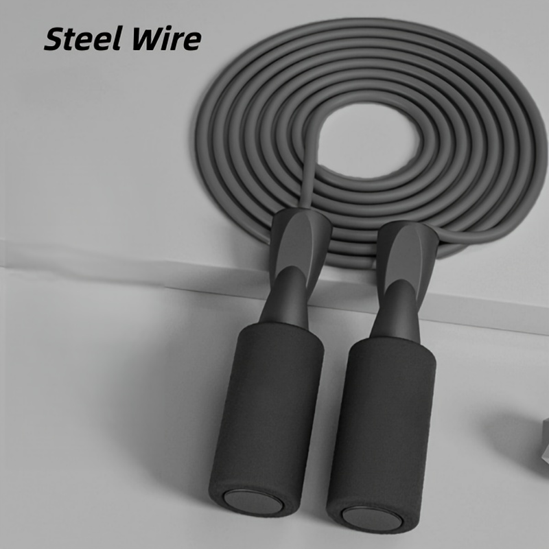 Professional Adjustable Jump Rope, With Bearings, Made Of Durable Pvc Material, Suitable For Home/gym Fitness, Bodybuilding, And -burning Training