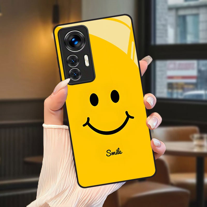 Ovitek za telefon: Veseli obraz s tiskom nasmeha in besedilnim vzorcem, primeren za Xiaomi 11 Lite 5G NE/12T/Mi 9T/Note 10 Lite/Poco C65/F4