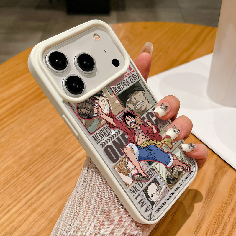 TEMU Phone Case - Magnetic Phone Case Compatible With 18, 17 Pro Max, 16 Pro, 15 Plus, 14, 13, 12 Pro, Luffy Pet Couple Cartoon Easy , Fun Graffiti,