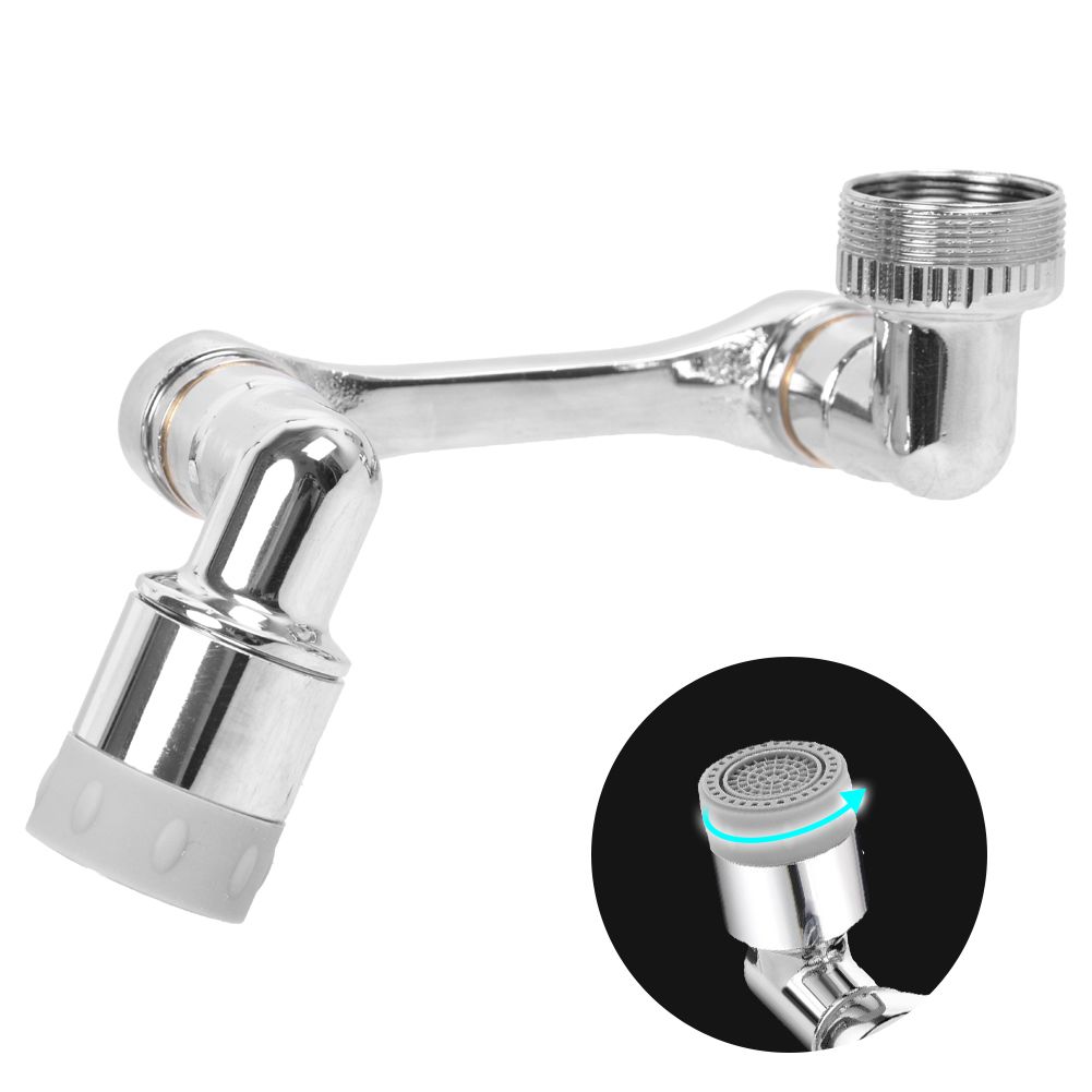 1080° Rotation Faucet Aerator Splash Filter Tap Extend Water Nozzle Bubbler Spray Head