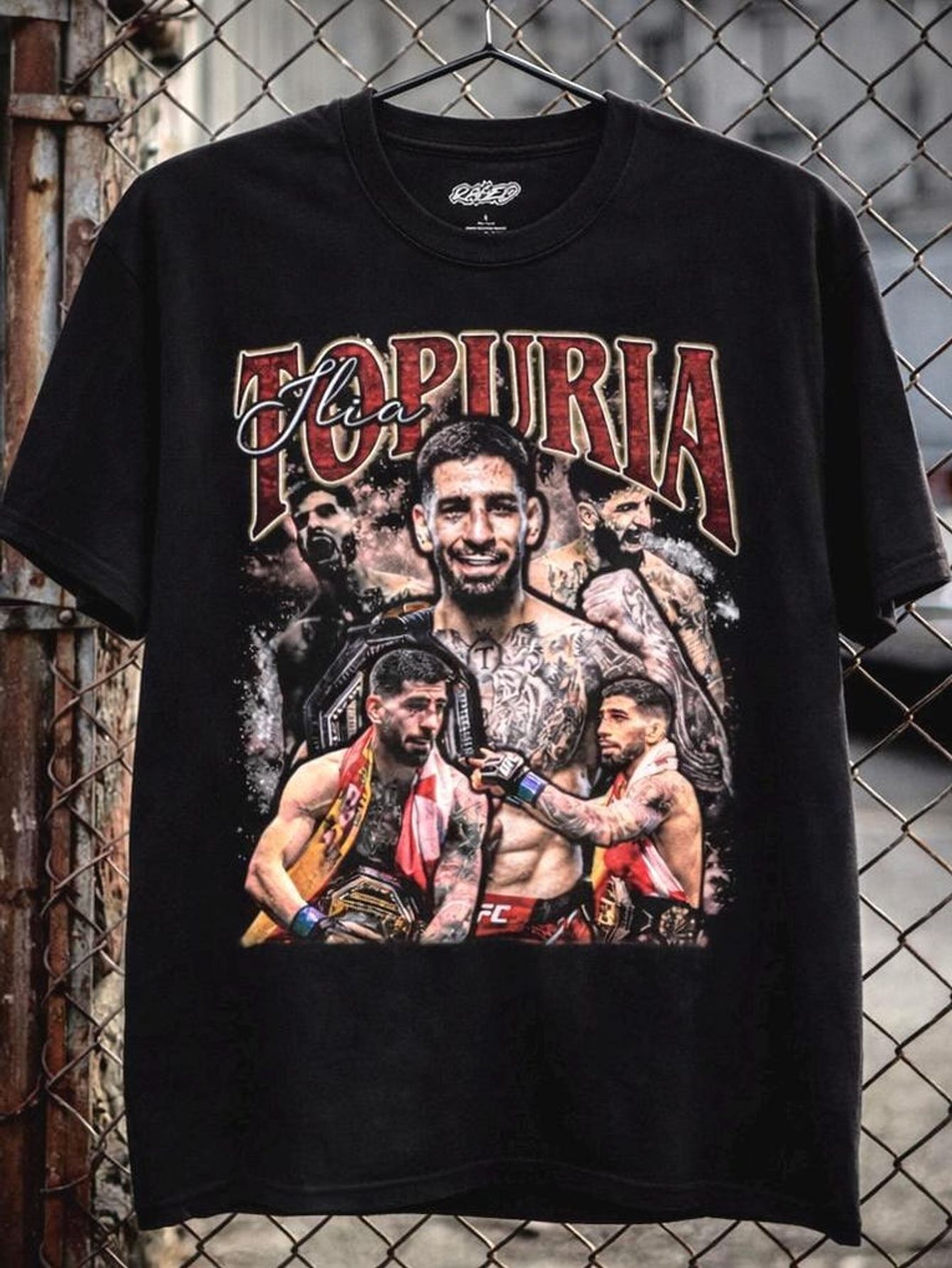 men trend aesthetic loose standard fit printedblack cotton t shirt with     graphic print and fighter images for mma fans casual wear summer and holiday events mens streetwear for fightcomfortable   casual daily outfit t shirts