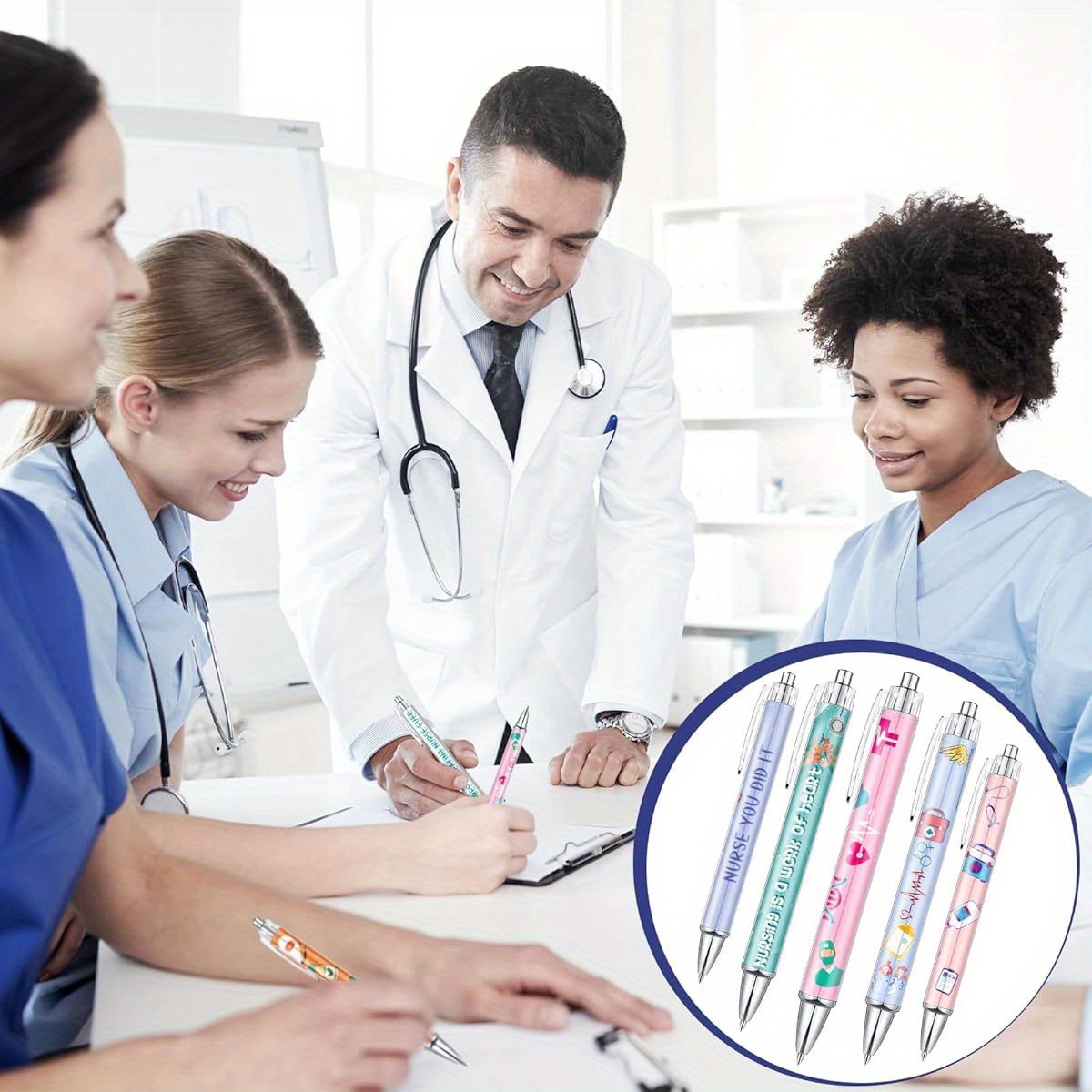 nurse ballpoint pens lovely cartoon cute retractable nursing funny ink for     students workers office appreciation gifts ( 10pcs),   for coworkers, mini ballpoint pen, pen gift set, luxury pens for men, coloured pens, work accessories, office supplies,   stationery,  , smooth writing, durable pen, retractable pen, writing instrument, nurses gift,   professionals Product details 0