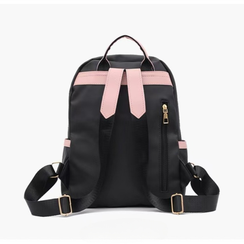 womens large capacity travel backpack zipper closure hand  display picture 3