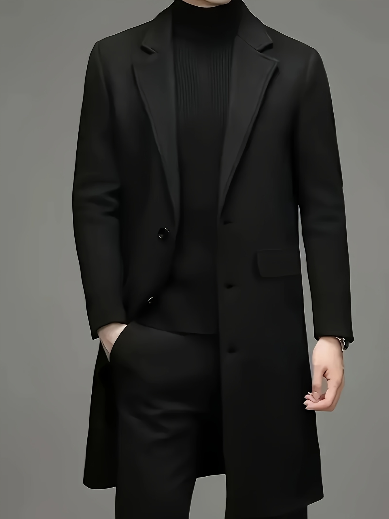 men dress coats sold on Temu United States