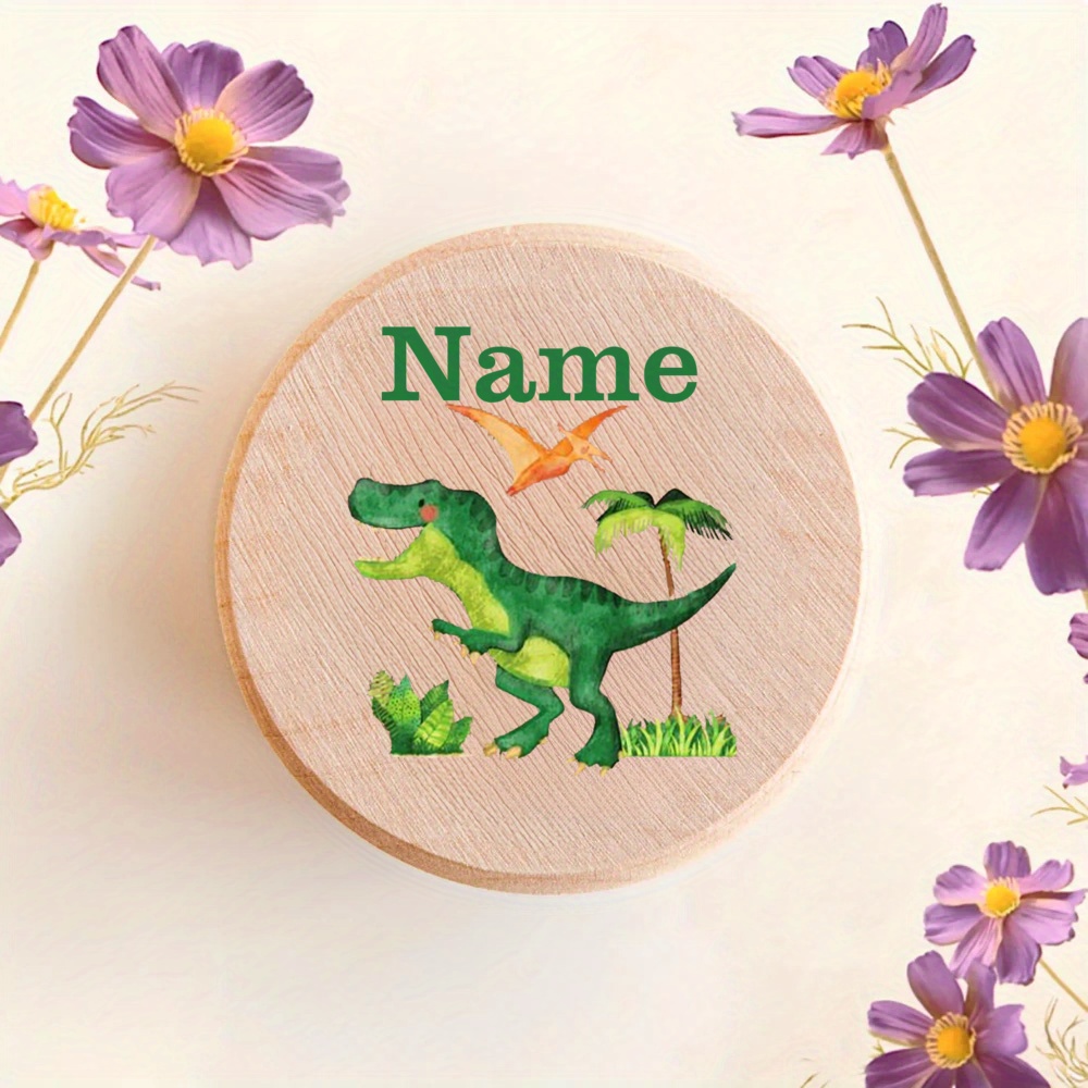Image of Customized Tooth Fairy Box For, Keepsake Coin Box, Wooden Tooth Box For Girls, Engraved Name Tooth Box, Personalized Christening Gift