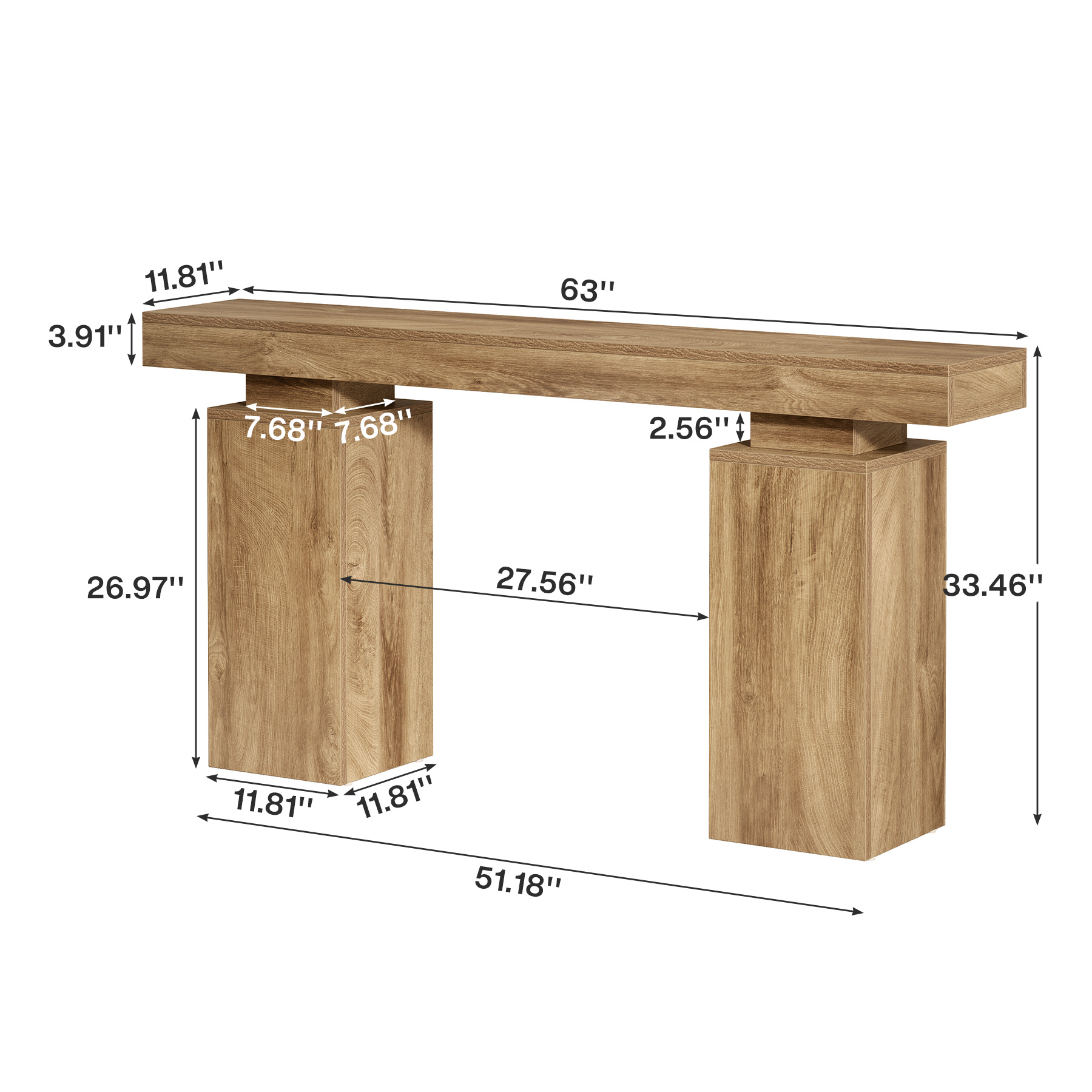 mesa de consola extra larga de granja de 160 cm - mesa de entrada resistente con construcción   de madera engastada, mesa   para sofá   para  , entrada, detrás del sofá -   montaje, superficie espaciosa, mueble minimalista para   para pasillo,   o decoración de   - ideal para espacios pequeños, pieza multifuncional adecuada para espacios pequeños, acabado en  , útil para detrás del sofá en  , pasillo y montaje pa 5