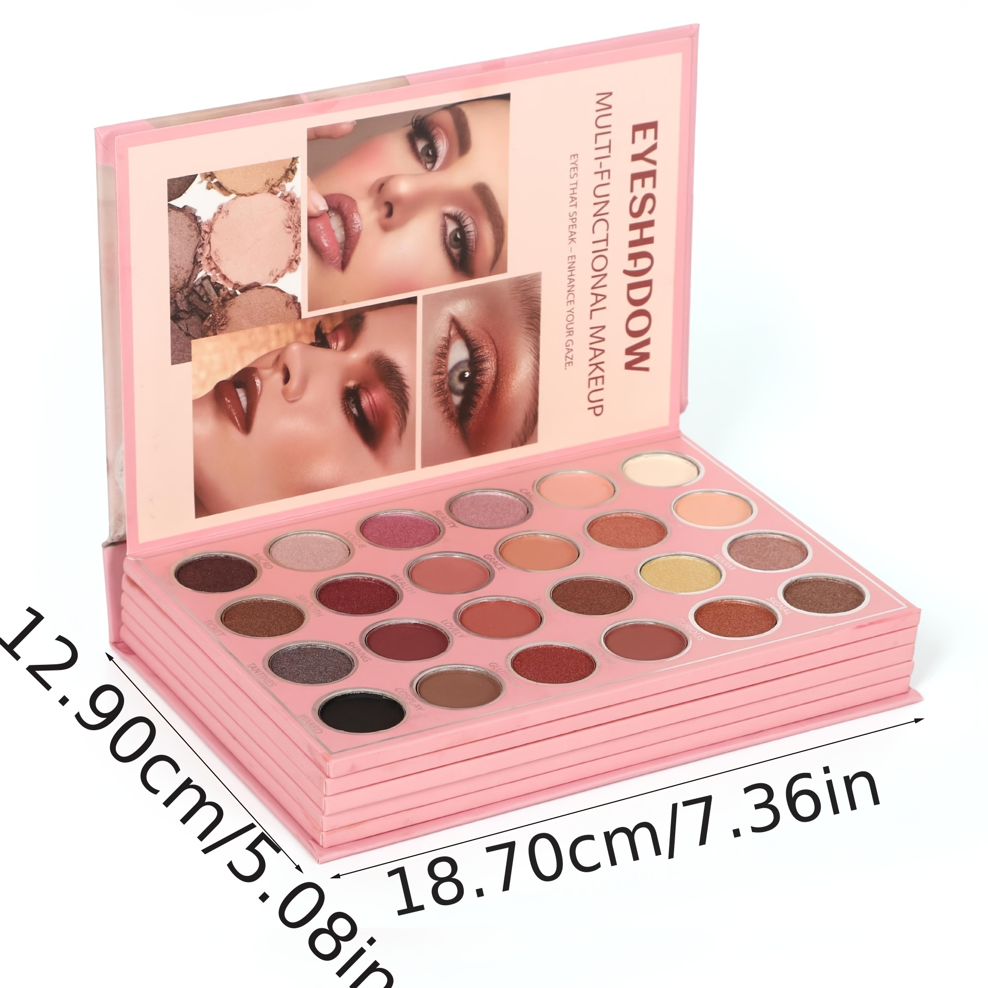 67 color multifunctional makeup palette matte and shimmer eyeshadows lipsticks blushes highlighters and contour concealer in berry orange pink and black ideal valentines gift for women book design perfect gift