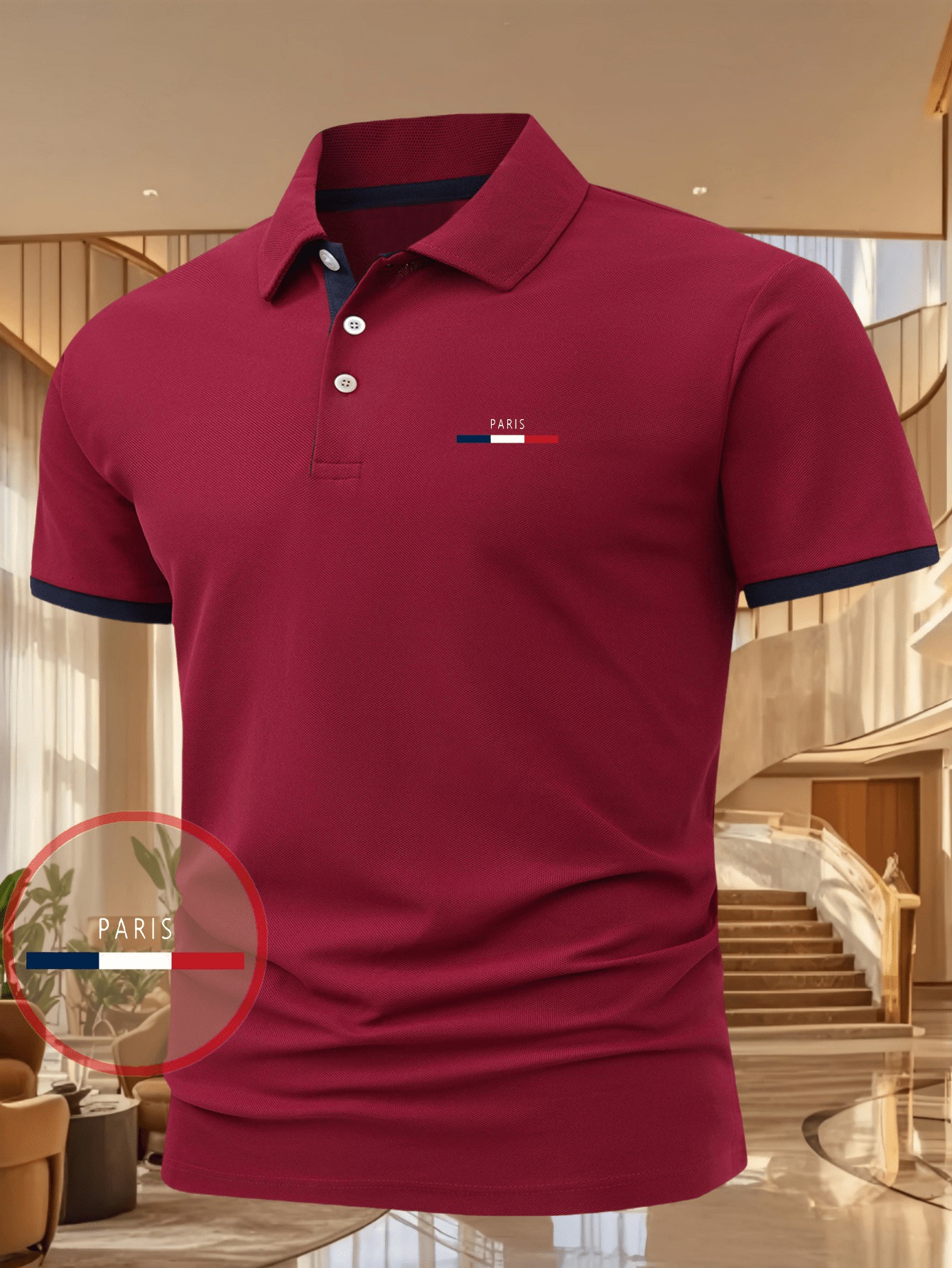 Men'S Casual Summer Print T-Shirt - a Stylish Short-Sleeve Top Featuring Geometric Designs, Lightweight And Breathable, Polo Shirt