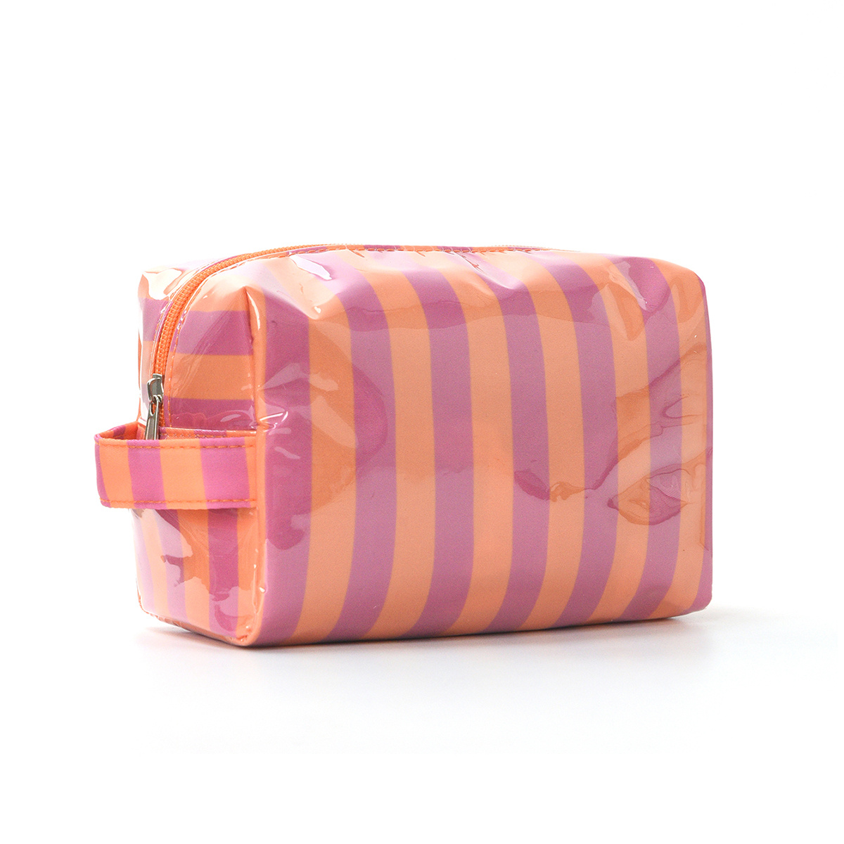 E-shop Gestreifte Kulturtasche für Damen und Mädchen, Reise-Kulturtasche, Damen Make-up Aufbewahrungstasche und Organizer, Business Reise