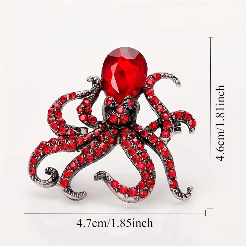 Ocean Series Octopus Brooch, High-End Versatile Accessory