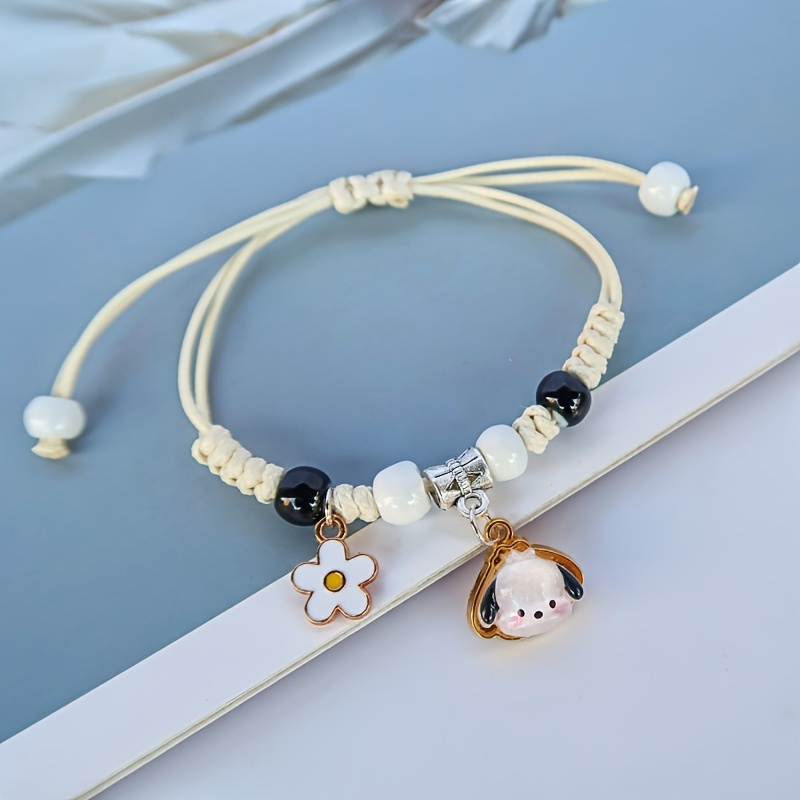 

Sanrio Hellokitty, For Kuromi, For & Charm Bracelet-adjustable, Cute Cartoon Style Fashion , Perfect Gift