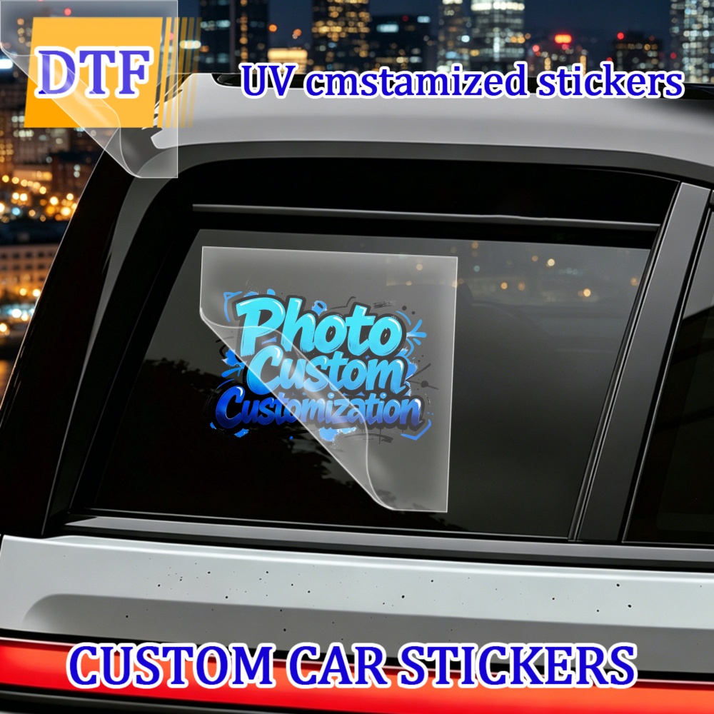 TEMU 4pcs And Decals, , Decals Suitable For Rear Windshield, Fuel Tank , And Car Doors, Photo Custom Customization Sticker Design, Custom Stickers,