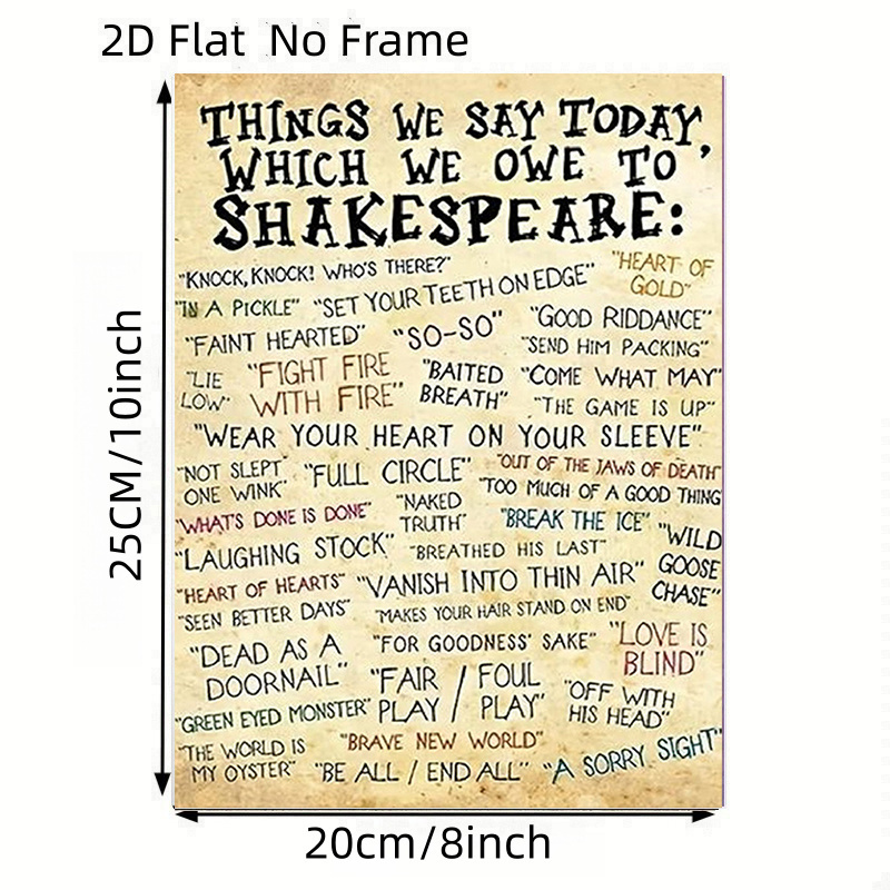TEMU 2d Flat, 2d Flat, 2d Flat No Frame Posters 'today's Common Saying, Classic Quote From Canvas Art' Canvas Art Size: 8inx10in, Halloween Christmas