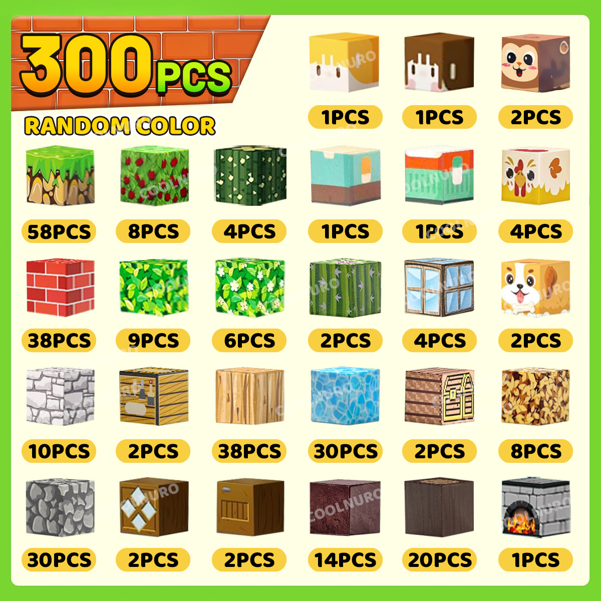 90/300/500pcs Magnetic Building Square Blocks, Open-Ended Creative Toy