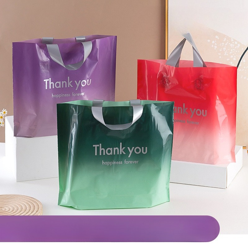 Plastic Bag Carry Bags For Clothes Shop Plastic Shopping Tote