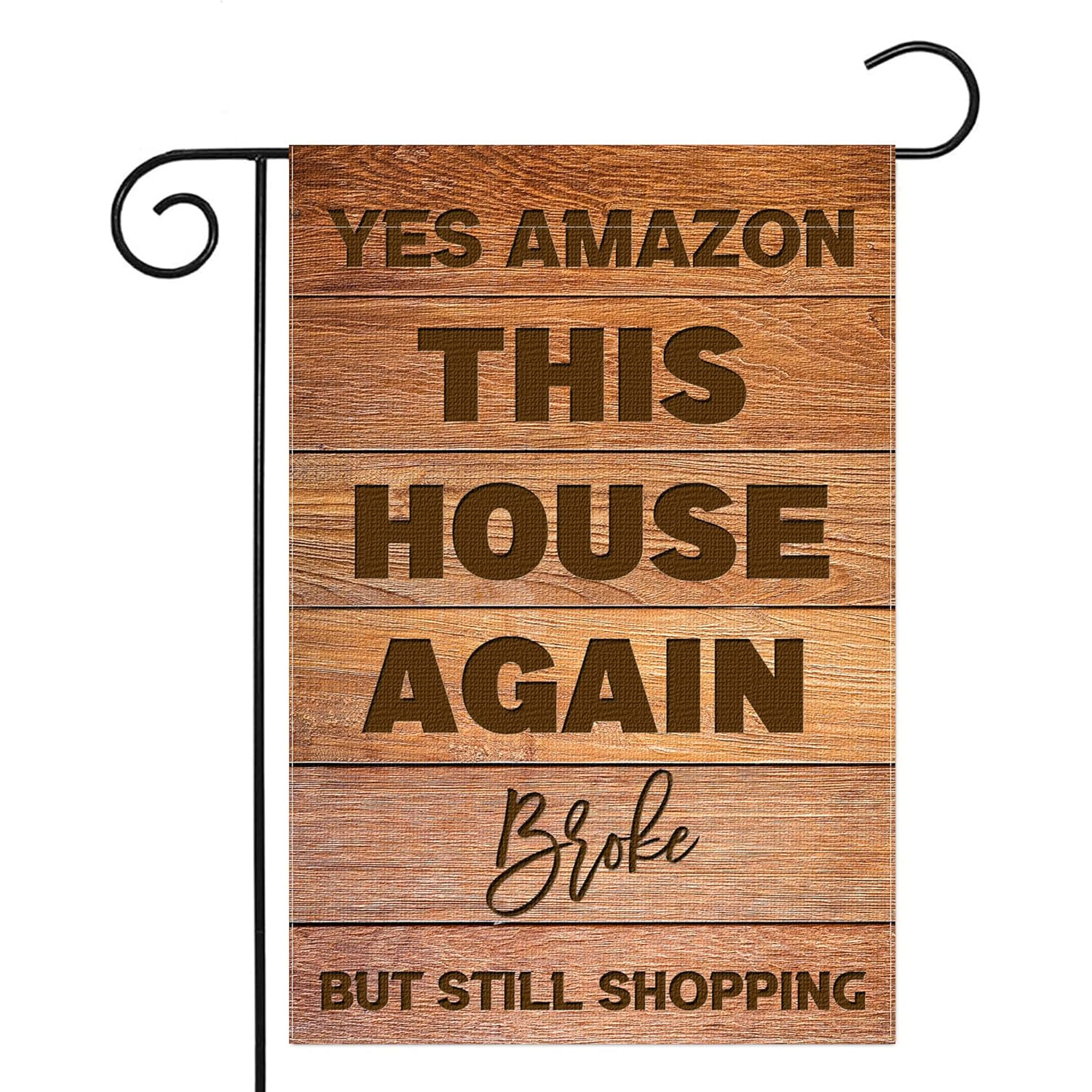 

Rustic Wooden Flag, "yes This " Humorous Quote, 12x18 Inch Double-sided, Polyester, Multipurpose Outdoor Decor For Home, Porch, Yard, Farmhouse