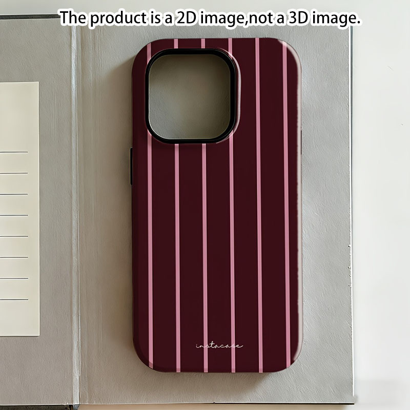 TEMU Phone Case: 2d Printed, 1 Phone Case: Clmj Striped Phone Case, Suitable For Iphone 17/16/16e/15/14/13/12/11 Pro Max/air/x/xr/xs Max/8/7 Plus,