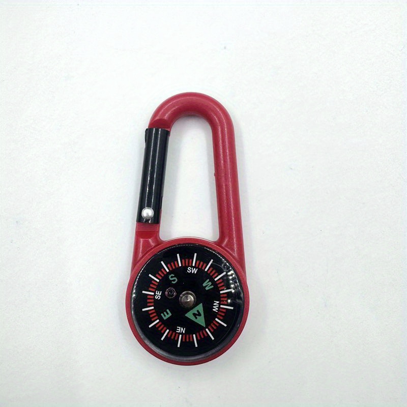 TEMU Outdoor Mountaineering Compass Hook Multi Functional Quick Hanging Compass Portable Liquid Suspension North Needle