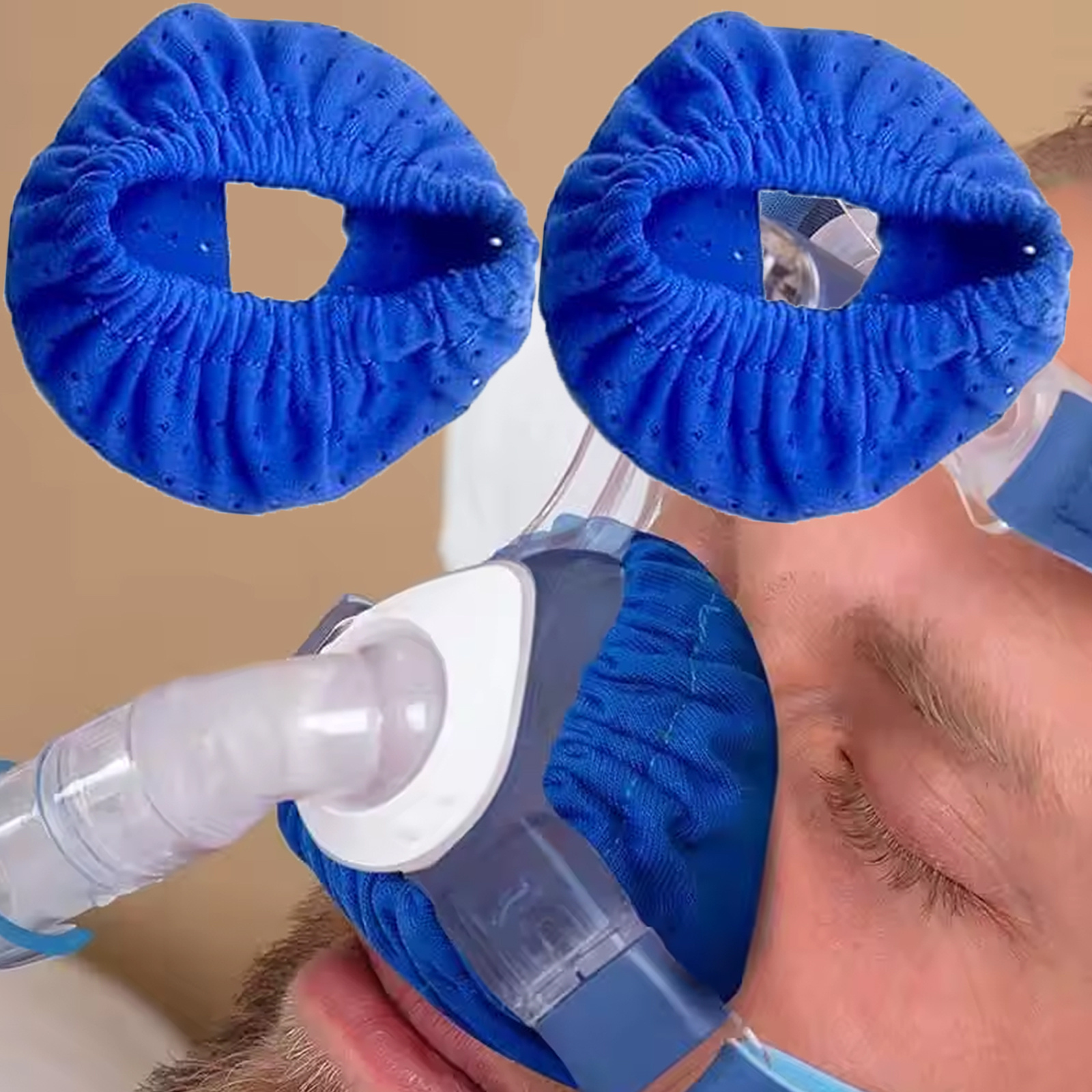 easy to carry blue ventilator face mask nose mask pad suitable for personal use at home made of soft and elastic material reusable nose mask pad easy and practical comfortable and breathable  