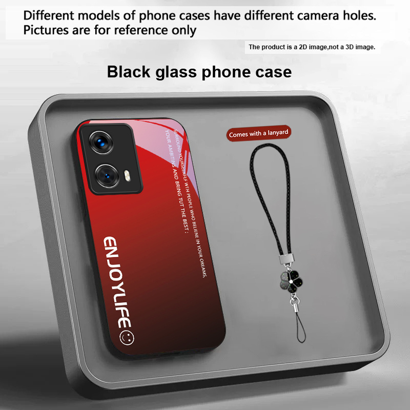 TEMU Phone Case - 2d Flat Gradient Red And Gray Suitable For Motorola For Moto G22/g24 Power/g24 4g/g34/g35/g45/g54 Eur Edition/g55/g75/g84 5g/g85