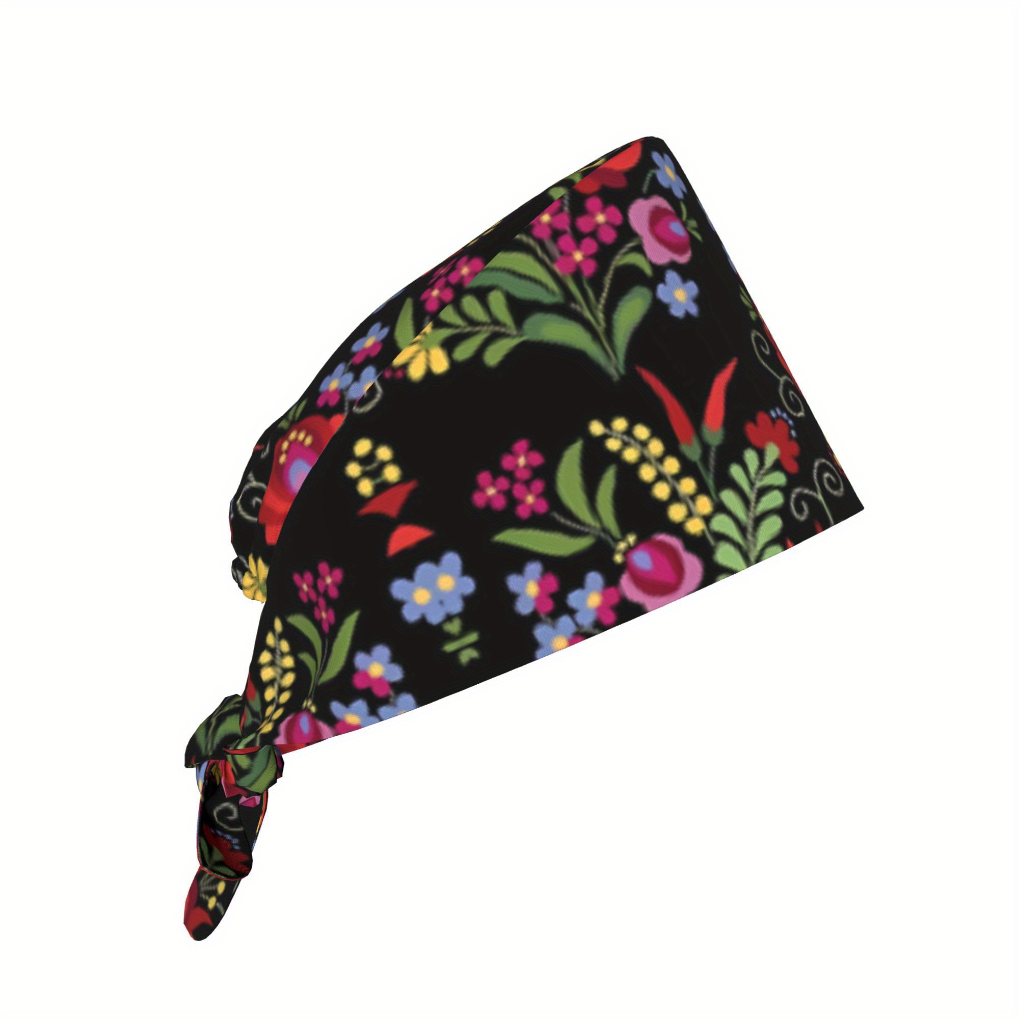 TEMU Zlienszus Hungarian Folk Peppers Cap - Hungarian Folk Design With Red Peppers, Lightweight Adjustable Strap Closure, Everyday Work Hat Suitable