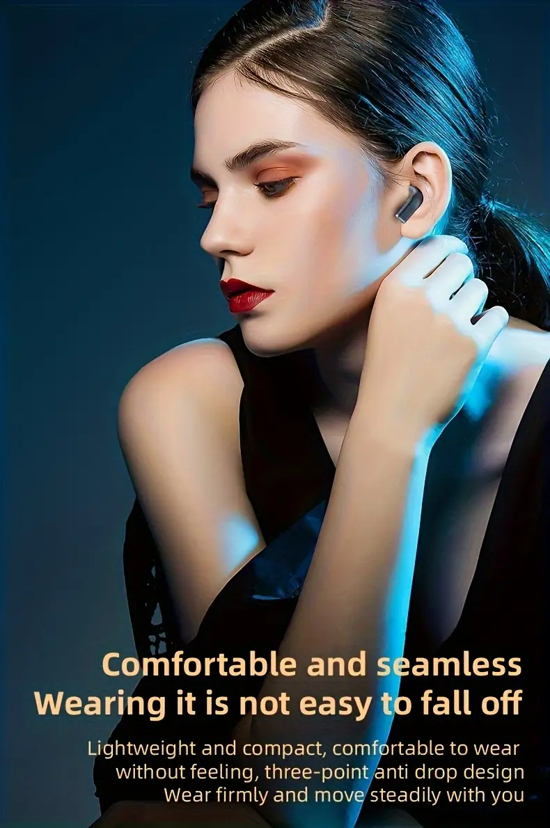 true wireless earbuds featuring volume adjustment, semi- , capacitive microphone, quality, enc noise reduction, extended battery , rechargeable lithium polymer, suitable for for iphone and devices, gaming and daily activities. Product details 3
