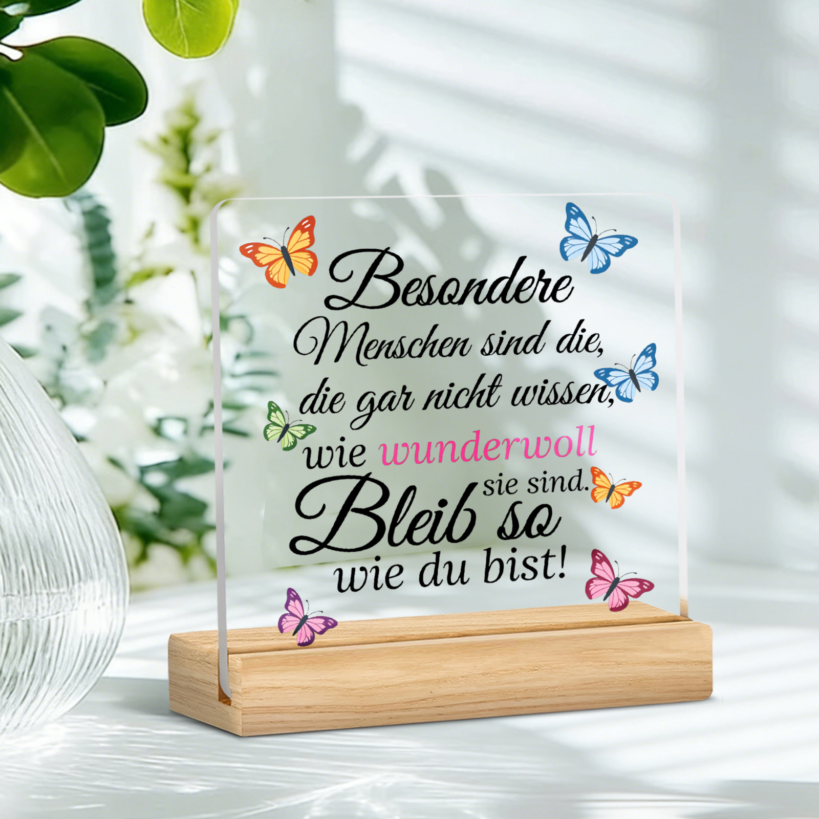 TEMU [2d Flat] 1pc Acrylic Decorative Plaque Special Who Don't How Wonderful Are Stay Are Home Office Desk Decoration For Mother Day Birthday Gift To