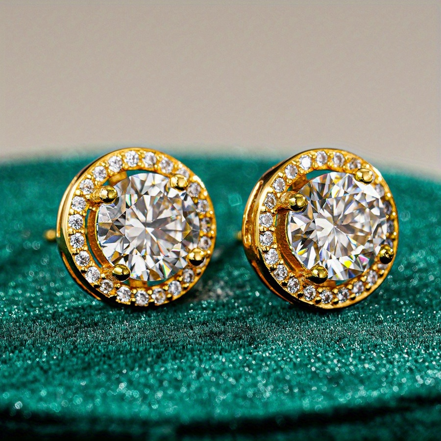 Moissanite Earrings for Daily Wear, Unisex Gift