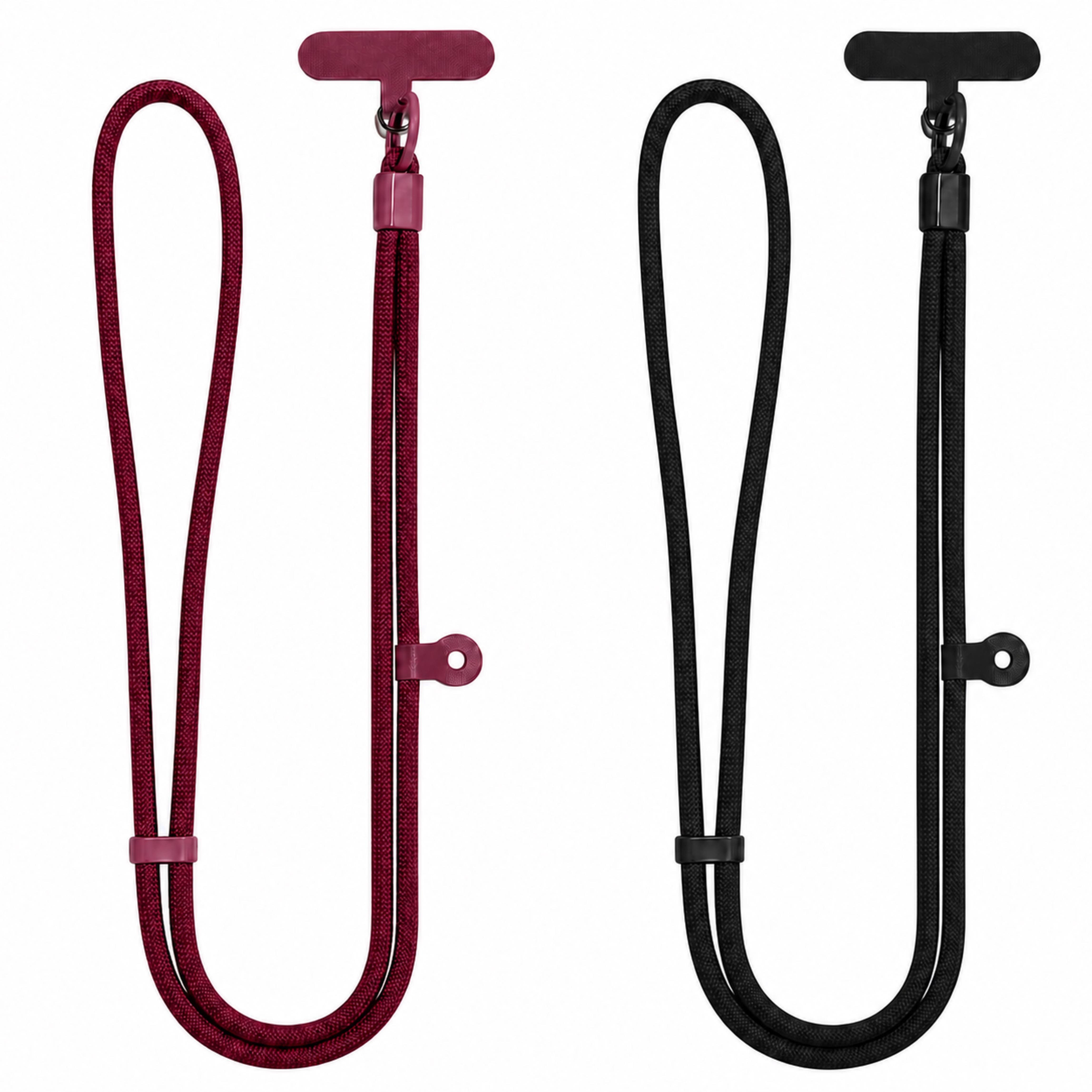 TEMU 2pcs Cordon de téléphone réglable Bandoulière avec boucle coulissante, Sangle de cou antivol pour téléphone, clé, carte d'identité et sorties