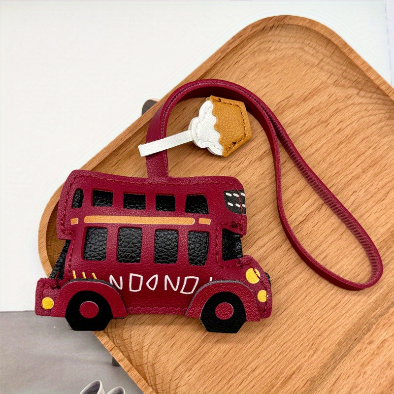 TEMU . -förmiger PU-Material-Anhänger, trendiges Accessoire für Autoschlüssel und , kleines Geschenk für , handgefertigt, modischer Schlüsselanhänger