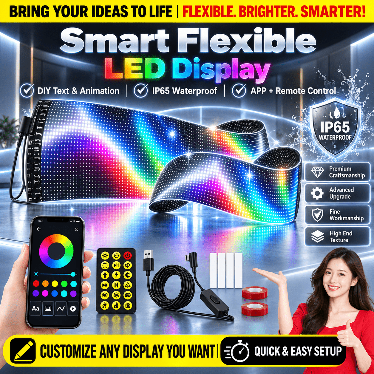 led panel display sold on Temu United States