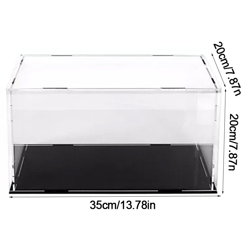 TEMU Large Acrylic Display Case Dustproof Box Clear Collectibles Model