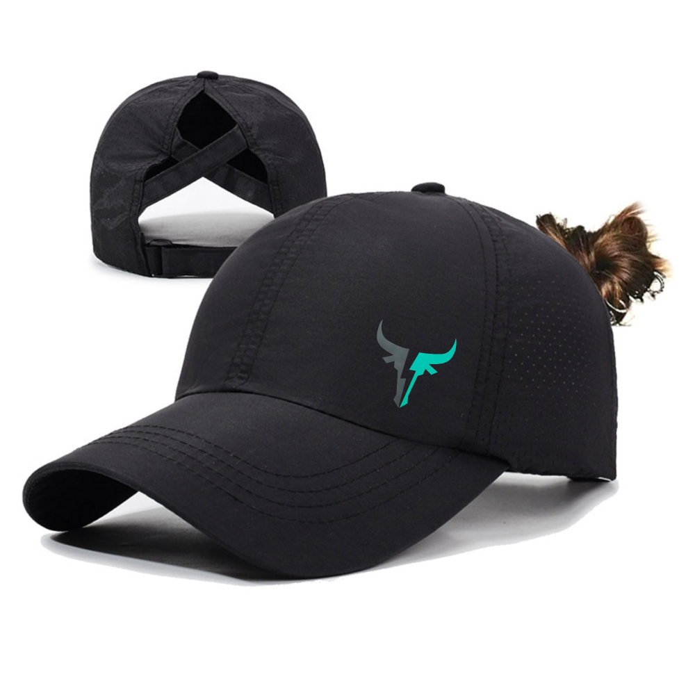 TEMU Women's Summer New Head Ultra-thin Ponytail Hat, Suitable For Outdoor Leisure Sports, Quick Drying, Breathable, Sun Shading, Sweat Absorbing
