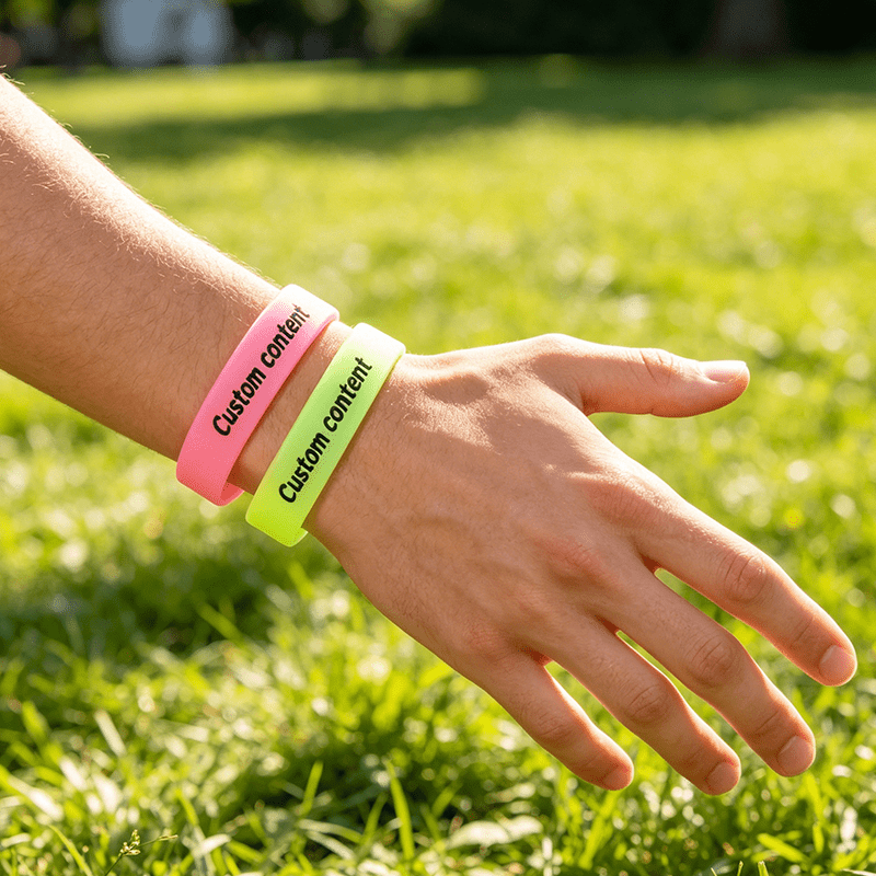126pcs Pack Waterproof Silicone Wristbands for Events