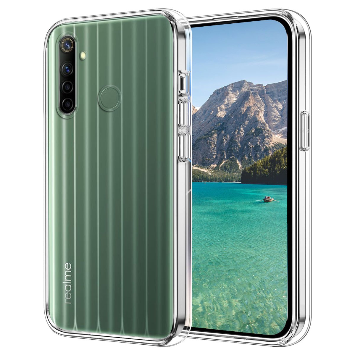 TEMU Чохол для телефону: для Realme 6i, захисний чохол, гнучкий антиударний чохол для мобільного телефону, повний захист, антиподряпинний задній